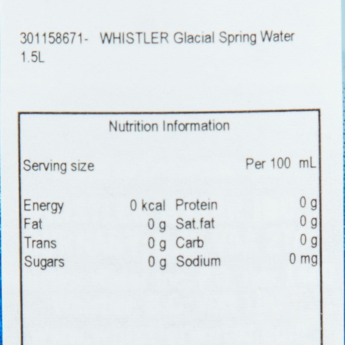 WHISTLER Glacial Spring Water  (1.5L) - city'super E-Shop