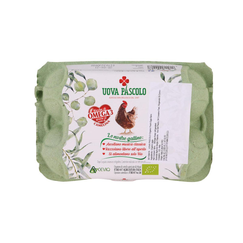 UOVA PASCOLO Organic Fresh Eggs  (6pcs) - city&