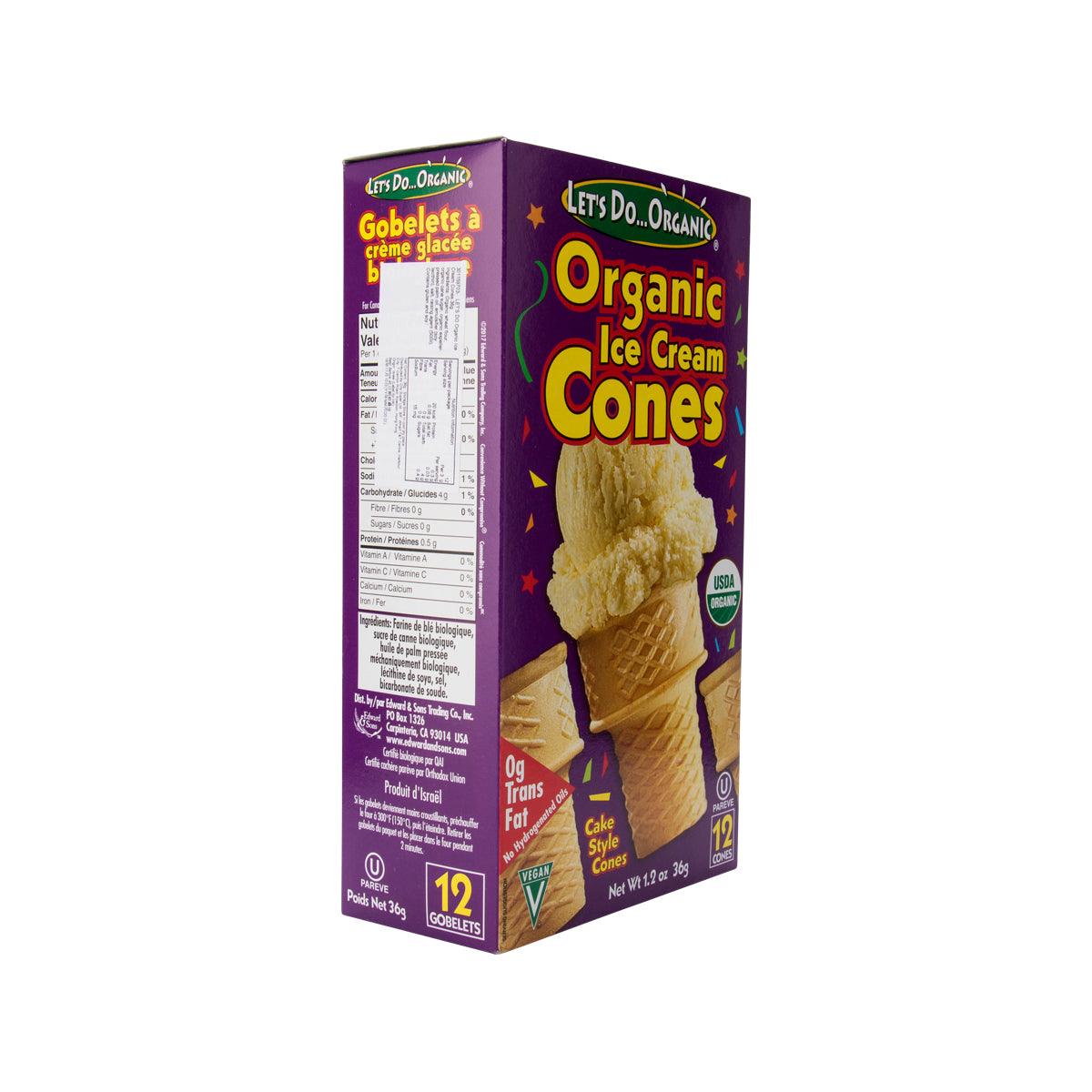 LET'S DO Organic Ice Cream Cones  (36g)