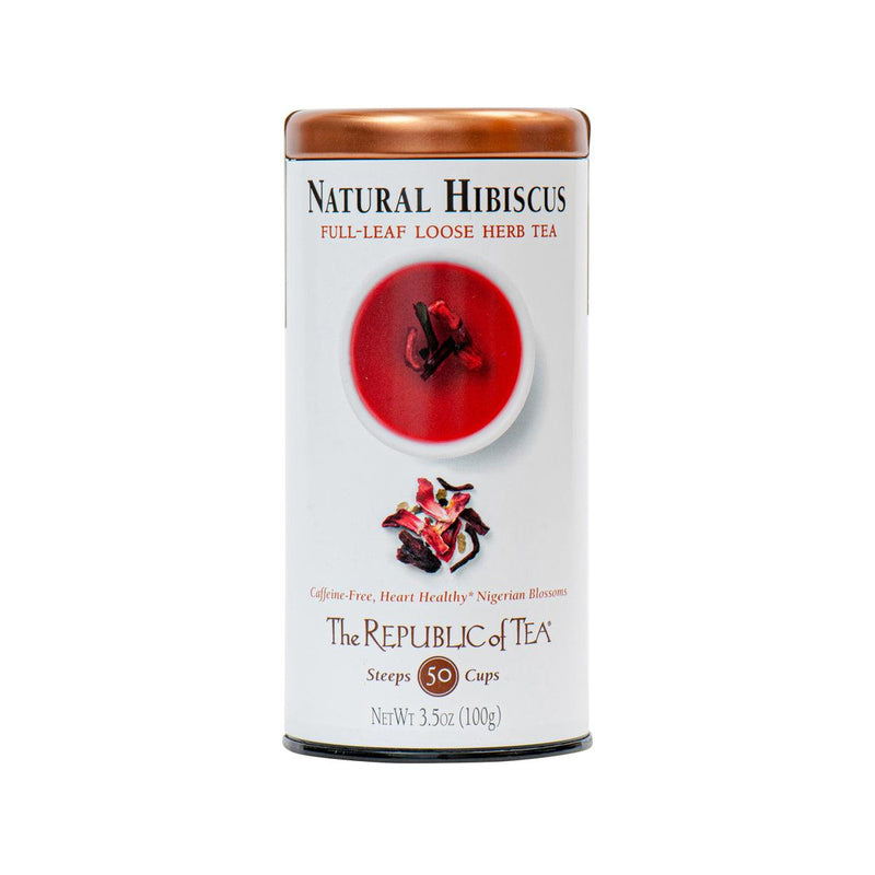 THE REPUBLIC OF TEA Natural Hibiscus Loose Herb Tea  (100g) - city&