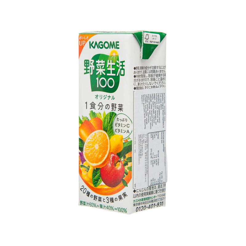 KAGOME 野菜生活100 原味蔬果汁  (200mL)