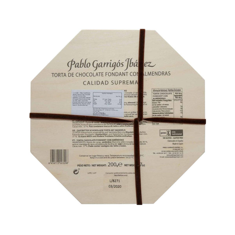 PABLO GARRIGOS IBANEZ Premium Dark Chocolate Torta with Almonds  (200g)