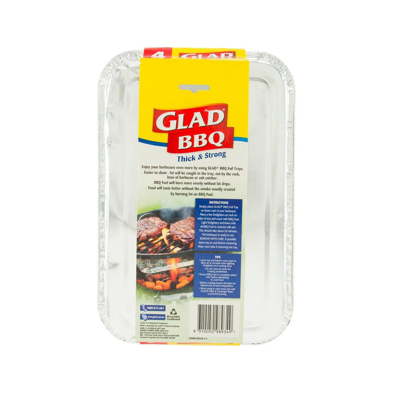 GLAD BBQ Foil Tray  (4pcs)