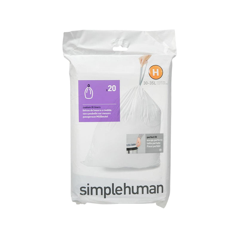 SIMPLEHUMAN Trash Bag-Code H-Type 30L 20P  (20pcs)
