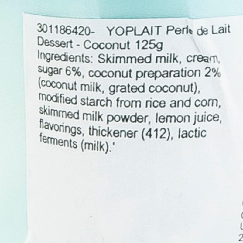 YOPLAIT Perle de Lait Dessert - Coconut  (125g) - city&