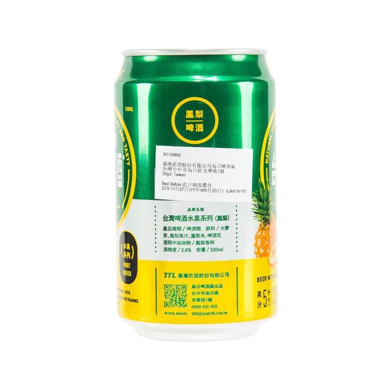 TAIWAN BEER Beer with Pineapple Flavour (Alc 2.8%)  (330mL) - city&