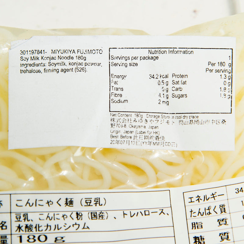 MIYUKIYA FUJIMOTO 豆乳蒟蒻麵  (180g)