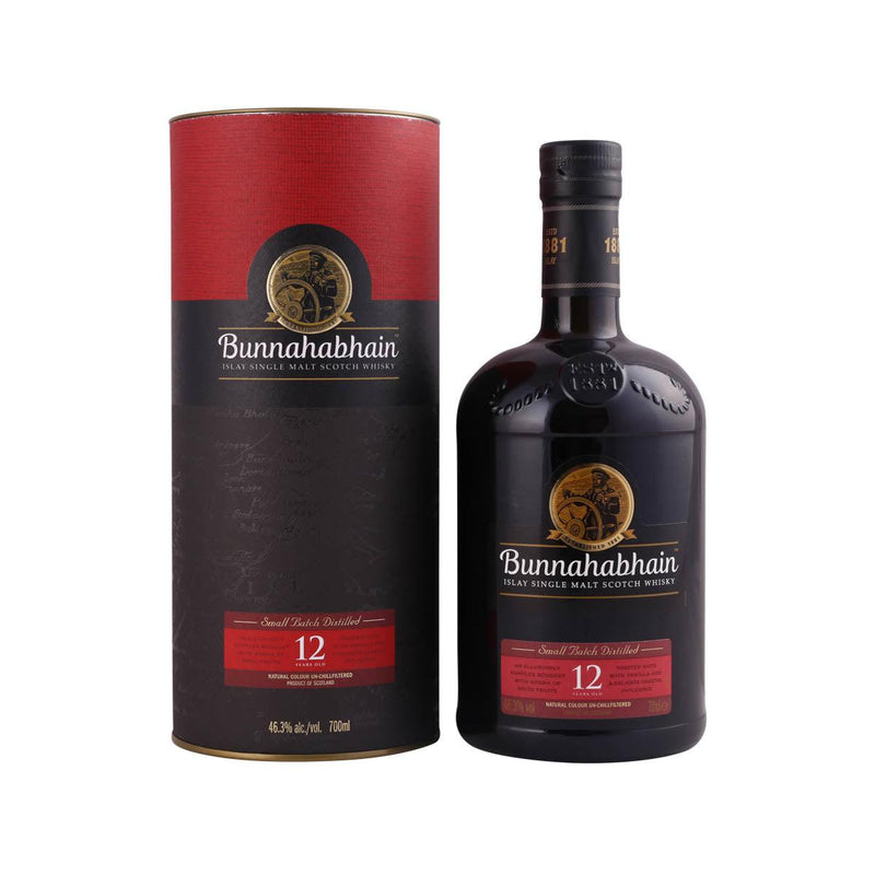BUNNAHABHAIN 12 Years Old Single Malt Whisky 750mL (700mL)