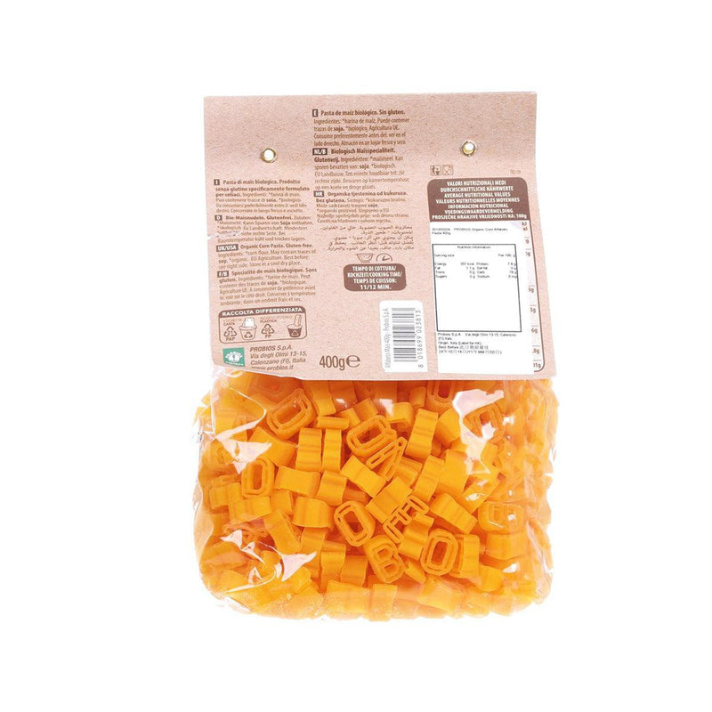 PROBIOS Organic Gluten-Free Corn Alfabeto Pasta  (400g)