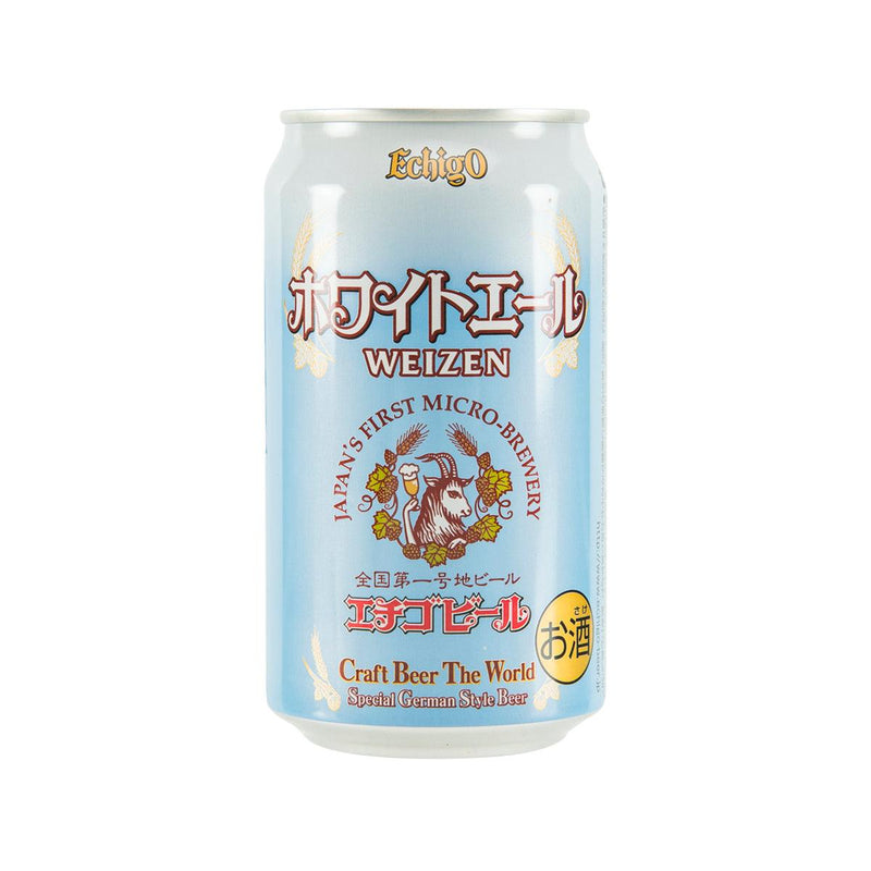 越後啤酒 白麥酒 (酒精濃度5%)  (350mL)