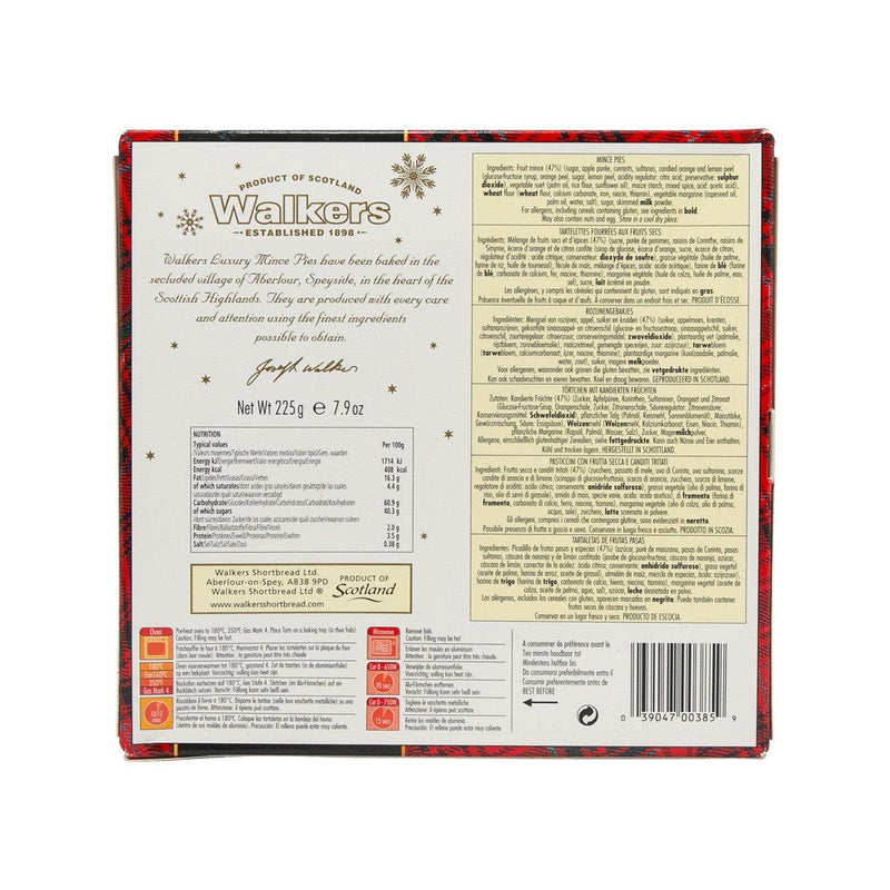 WALKERS 9 Luxury Miniature Mincemeat Tarts  (225g) - city&