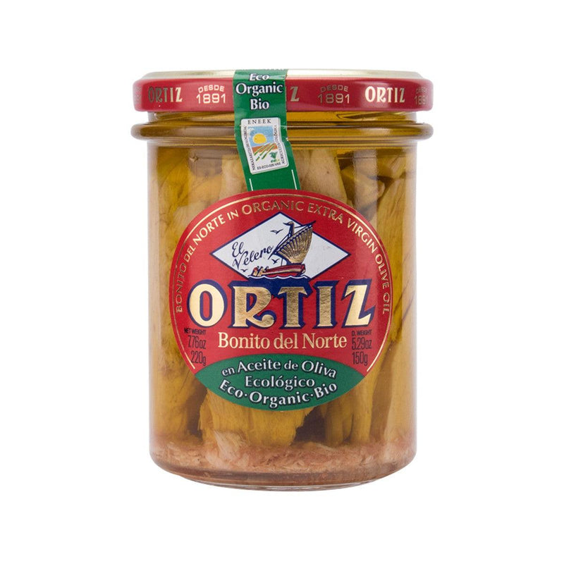 ORTIZ 瓶裝有機橄欖油浸竹吞拿魚  (220g)