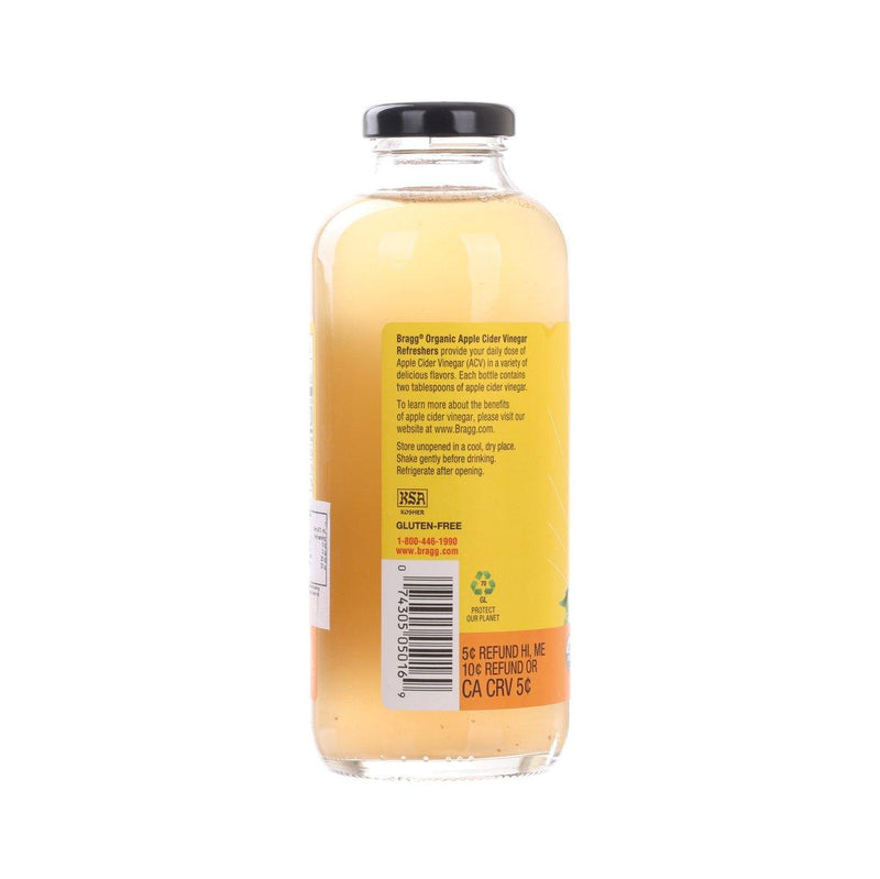 BRAGG Organic Apple Cider Vinegar Refreshers - Honey & Green Tea  (473mL)