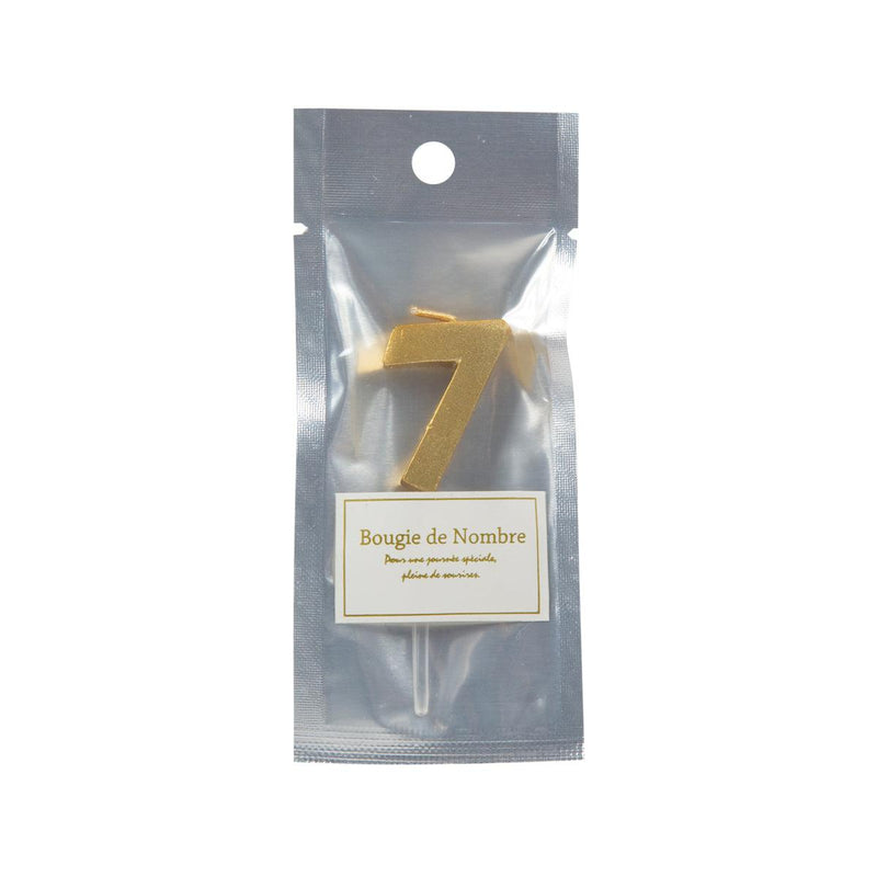 CUXCO Number Candle Gold 7