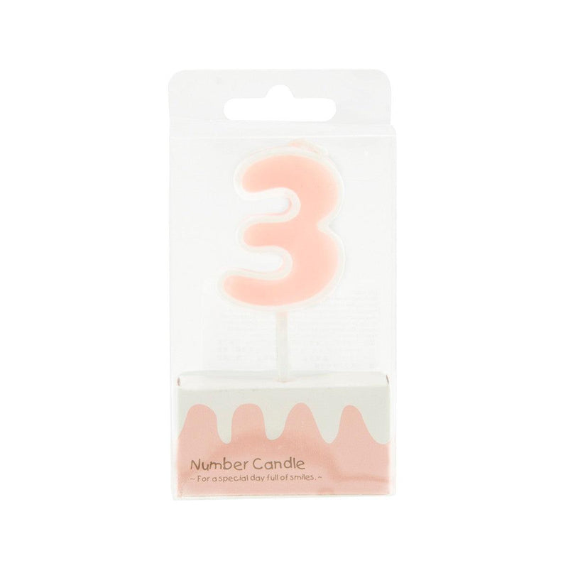 CUXCO Number Candle 3