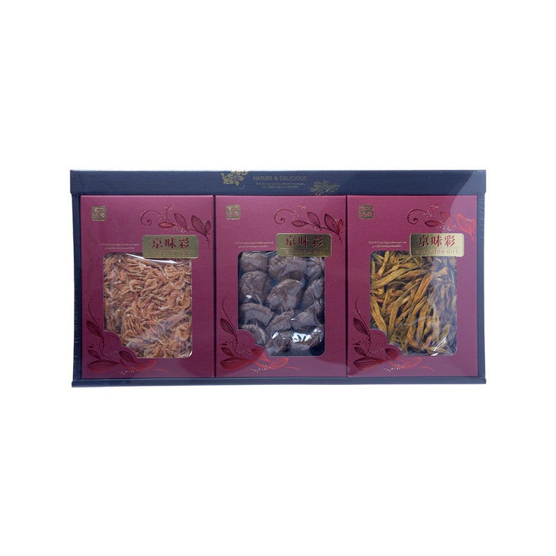 OMORIYA Dried Mushroom, Day-Lily & Sakura Shrimp Gift Set  (190g)