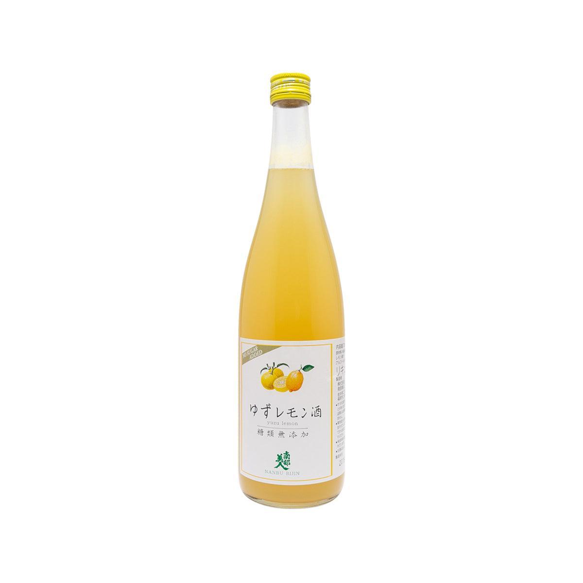 NANBUBIJIN Yuzu Lemon Liqueur (no added sugar)  (720mL)