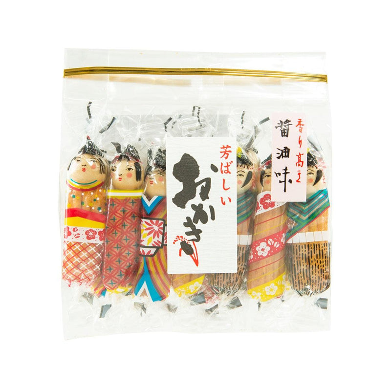 SUNSHINE Kokeshi Doll Rice Cracker - Soy Sauce  (15pcs)