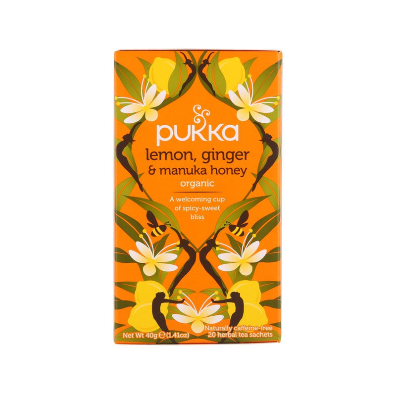 PUKKA Organic Herbal Tea - Lemon, Ginger & Manuka Honey  (40g)