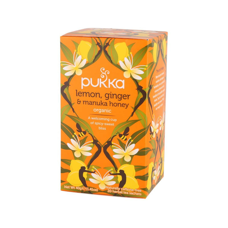PUKKA 檸檬、薑及麥蘆卡蜜糖味有機茶包  (40g)