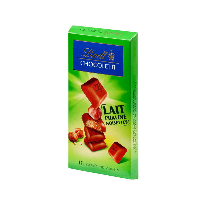 LINDT Chocoletti Milk Praliné with Hazelnuts  (100g)