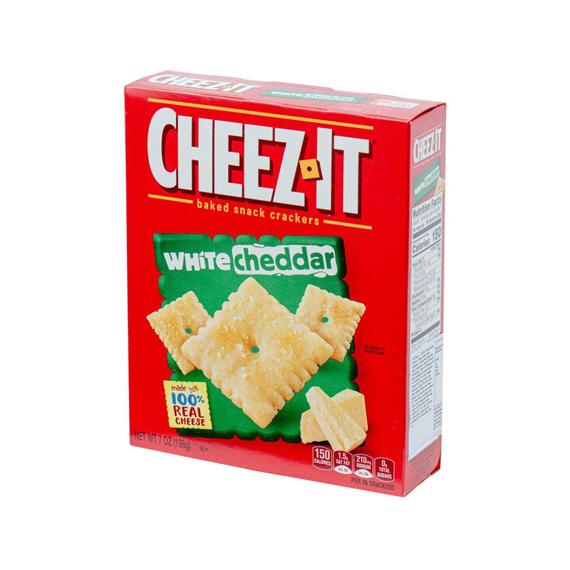 CHEEZ-IT Baked Snack Crackers - White Cheddar  (198g)