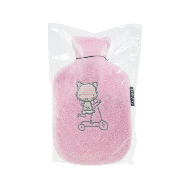 FASHY 抓毛布暖水袋0.8升 - 玫瑰色