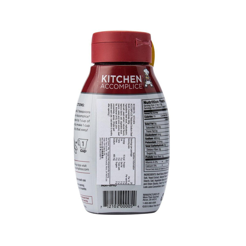 KITCHEN ACCOMPLICE Reduced Sodium Beef Broth Concentrate  (340g)
