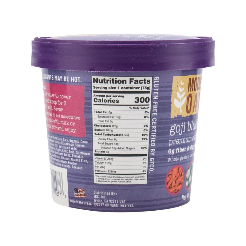 MODERN OATS Goji Blueberry Oatmeal  (75g)