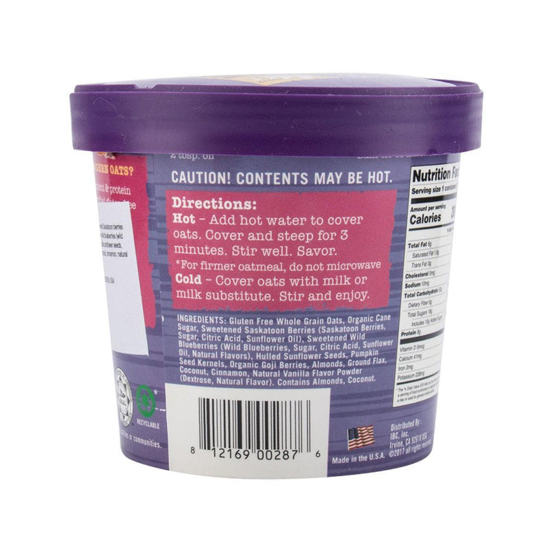 MODERN OATS Goji Blueberry Oatmeal  (75g)