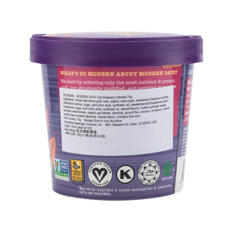 MODERN OATS Goji Blueberry Oatmeal  (75g)