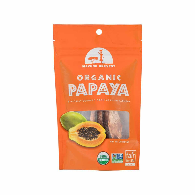 MAVUNO HARVEST Organic Dried Papaya  (56g)