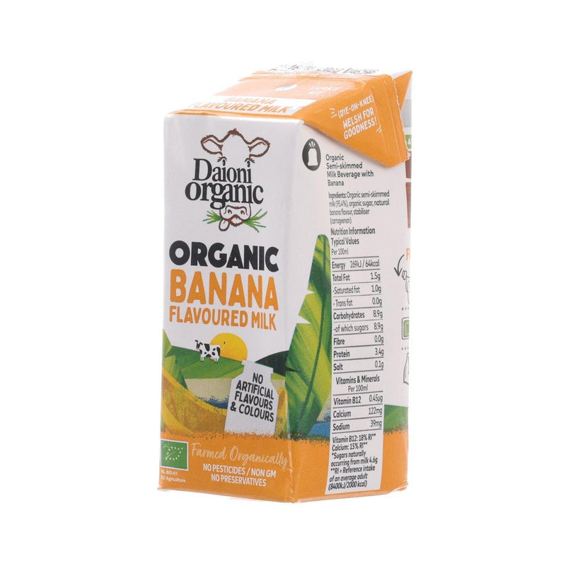 DAIONI Organic Semi-Skimmed Milk Beverage with Banana  (200mL)