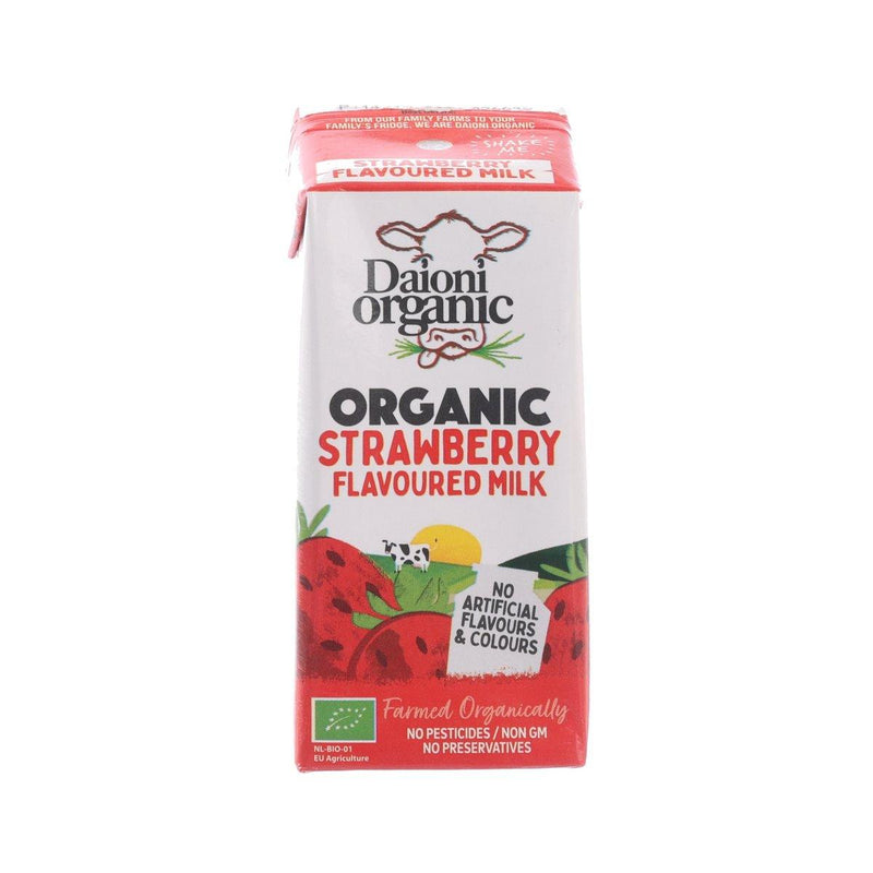 DAIONI Organic Semi-Skimmed Milk Beverage with Strawberry  (200mL)