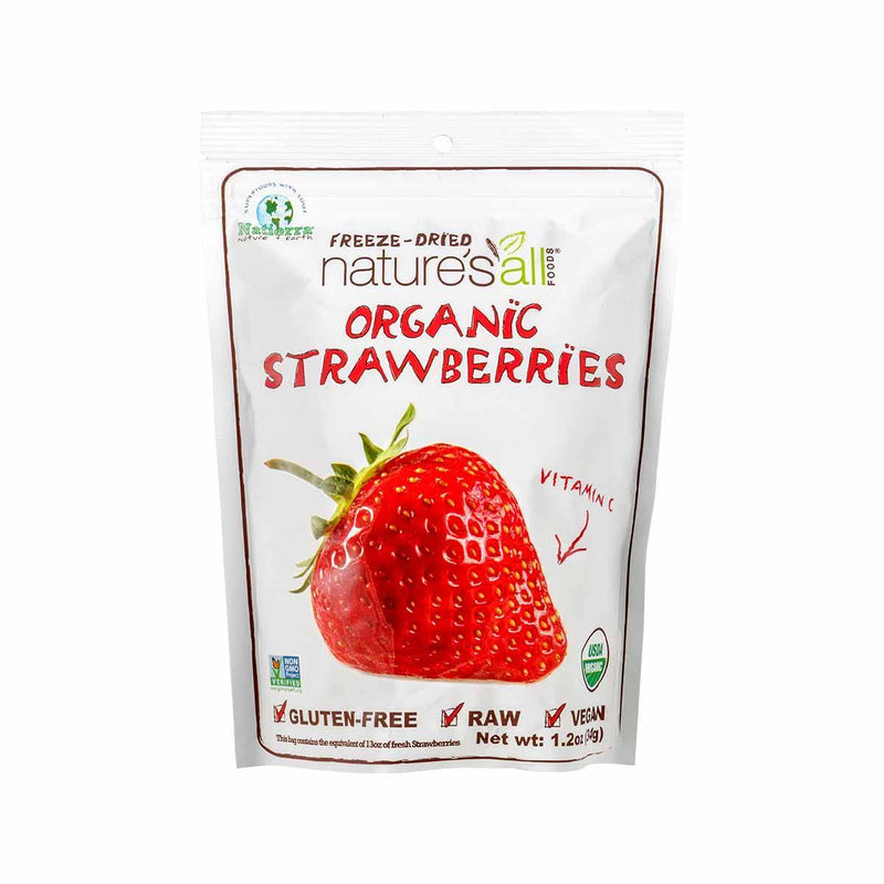 NATIERRA Organic Freeze-Dried Strawberries  (23g)