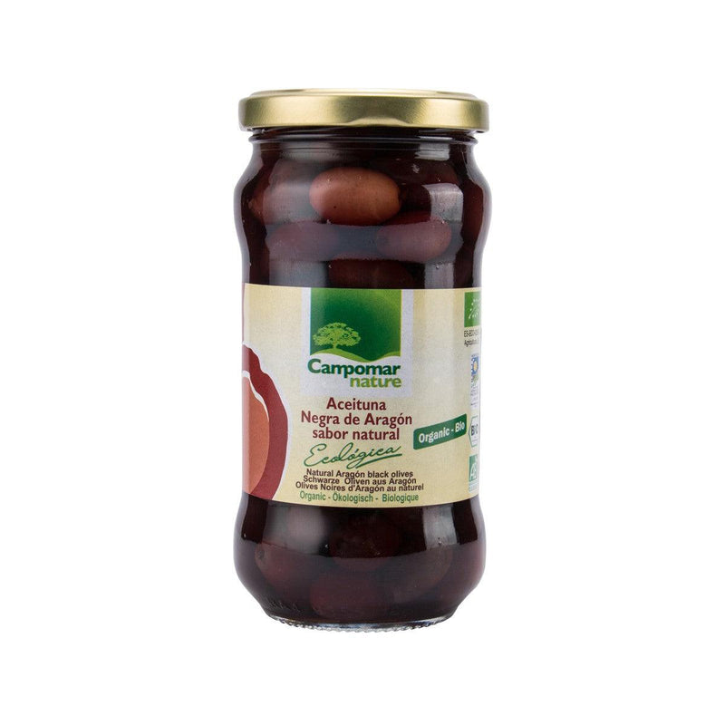 CAMPOMAR Organic Aragon Black Olives  (350g)