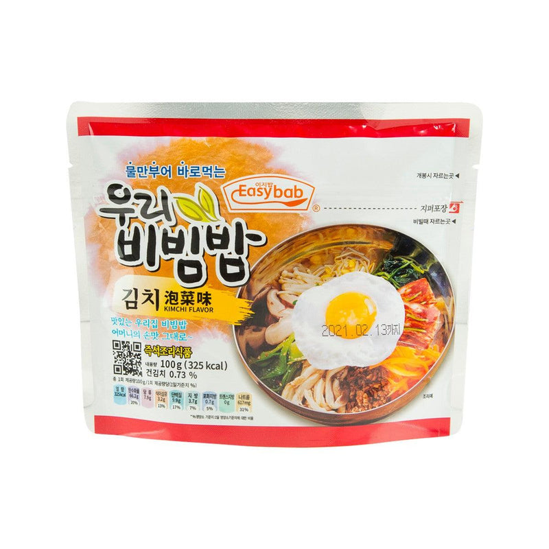 EASYBAB Korean Delicious Instant Rice - Kimchi Flavor  (100g)
