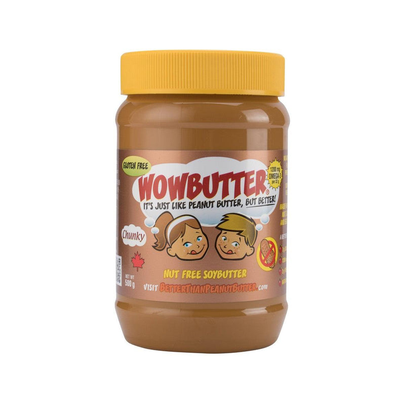 WOWBUTTER Nut Free Soybutter - Chunky  (500g) - city&