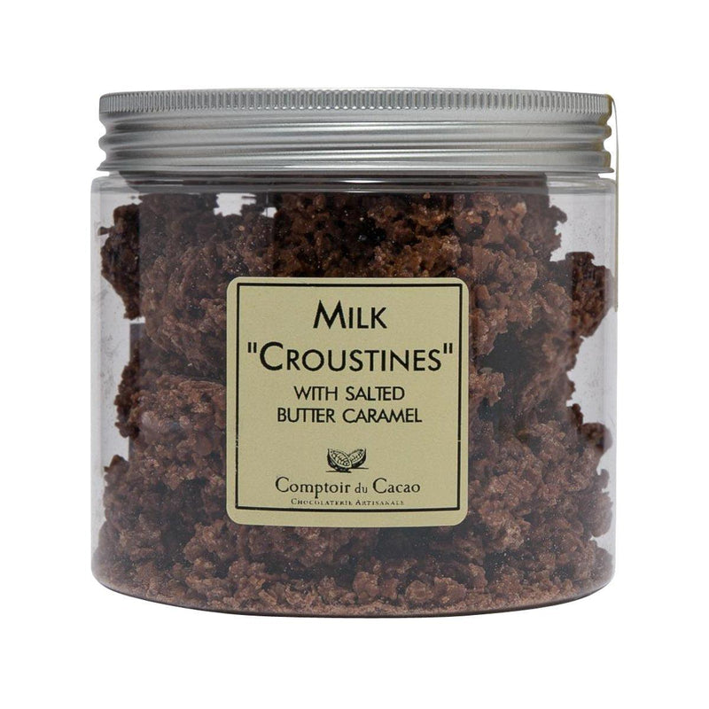 COMPTOIR DU CACAO Milk Croustines Chocolate with Salted Butter Caramel  (200g)