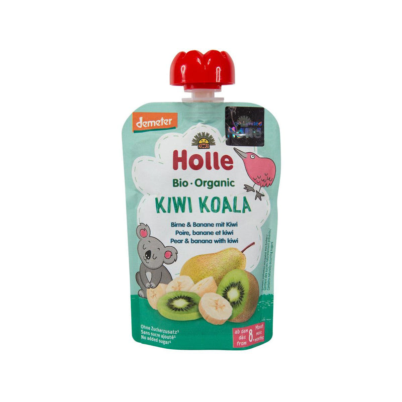 HOLLE Organic Kiwi Koala Pouch - Pear & Banana with Kiwi  (100g)
