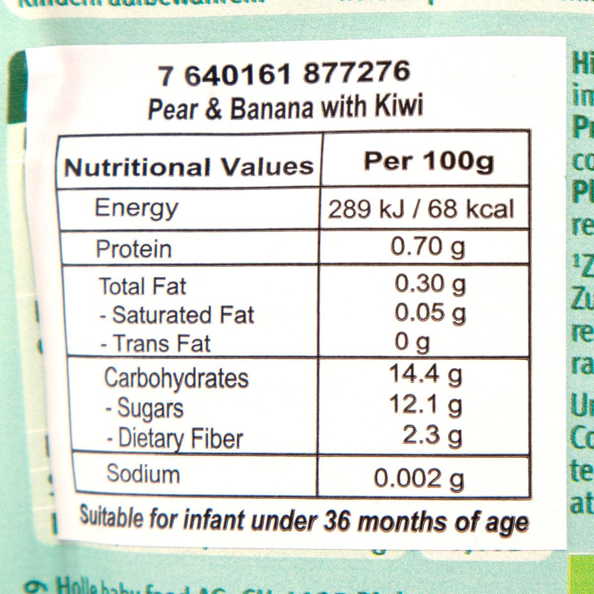HOLLE Organic Kiwi Koala Pouch - Pear & Banana with Kiwi  (100g)