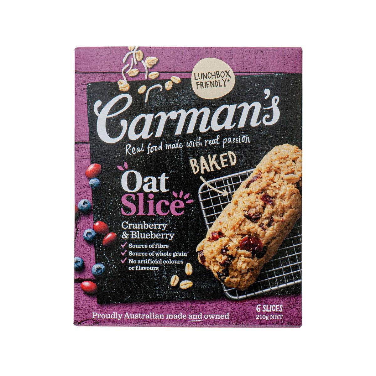 CARMAN'S Oat Slice - Cranberry & Blueberry  (175g)