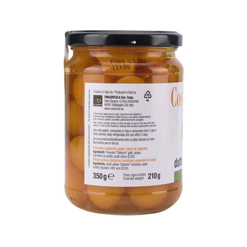 COSI COME Whole Unpeeled Yellow Datterino Tomatoes in Water  (350g)