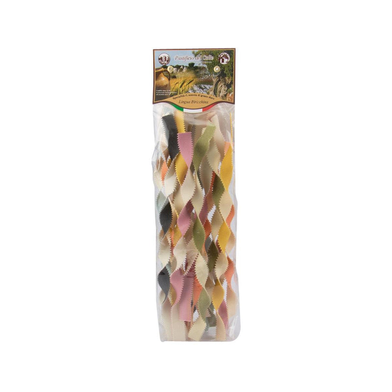 PASTIFICIO DEL COLLE Handmade Colourful Pasta - Short Lingua Biricchina  (250g)