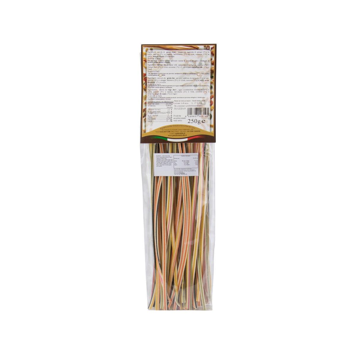 PASTIFICIO DEL COLLE Artisanal Colorful Pasta - Tagliolini Picasso  (250g)