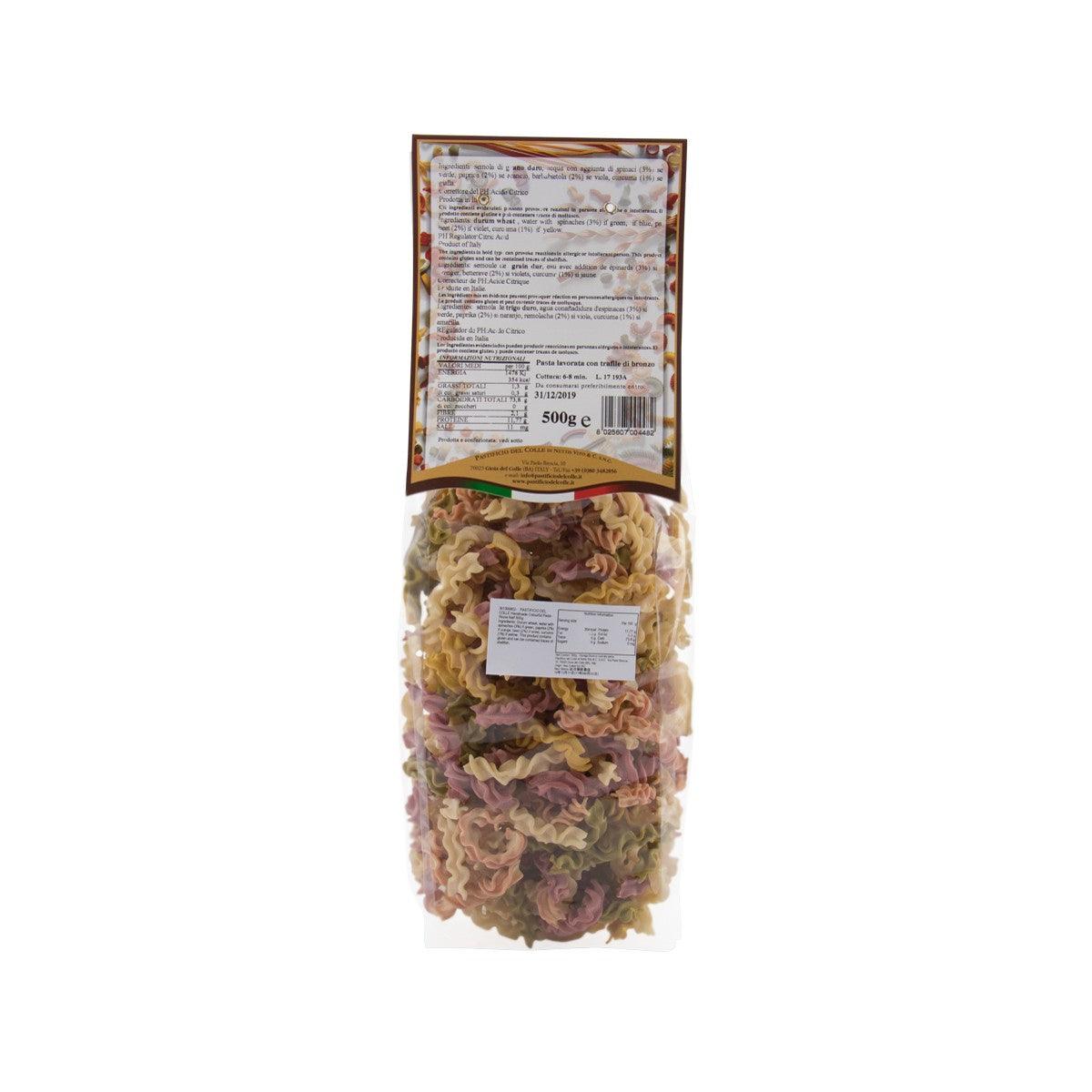 PASTIFICIO DEL COLLE Artisanal Colorful Pasta - Riccia Naif  (500g)