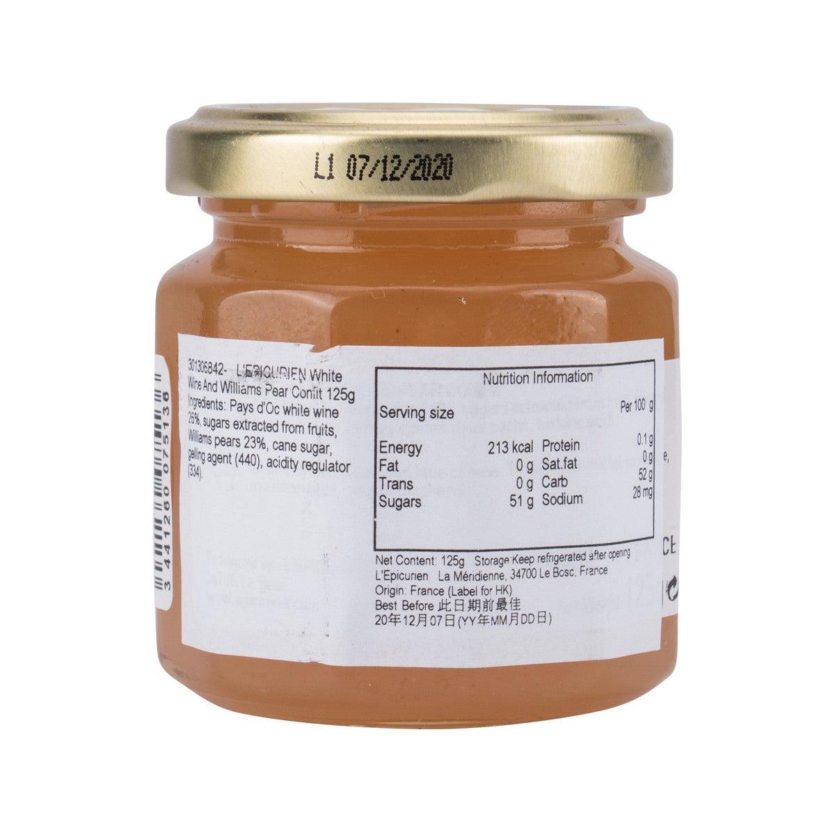 L'EPICURIEN White Wine and Pear Confit  (125g)
