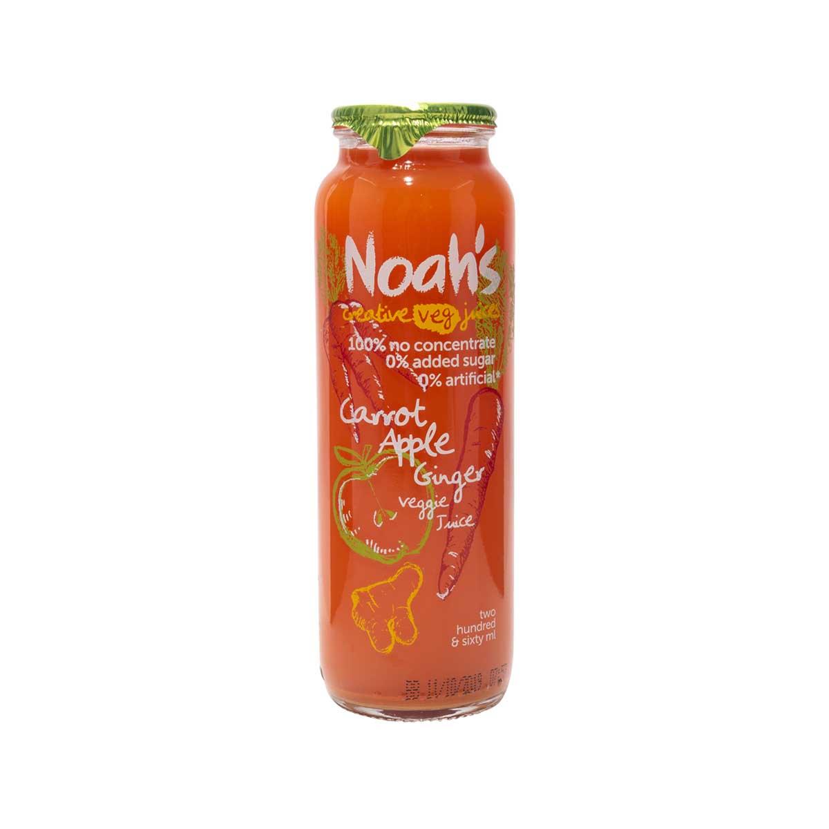 NOAH'S Veggie Juice - Carrot, Apple, Ginger [Bottle]  (260mL)