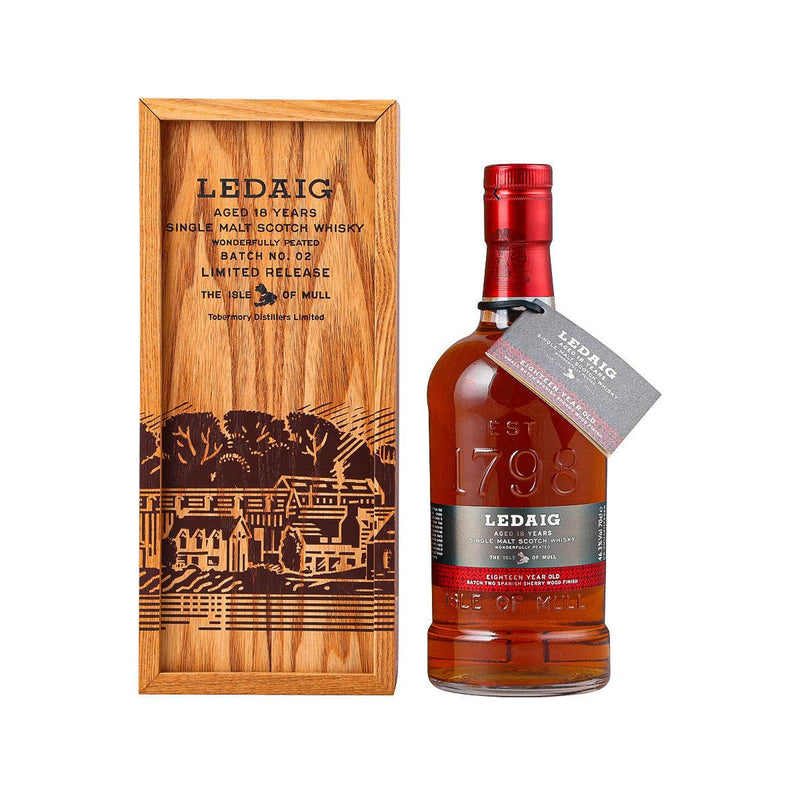 Online Wine Store - Fine Wine Selection- LEDAIG 18 Years Old Single Malt Whisky 700mL (700mL)