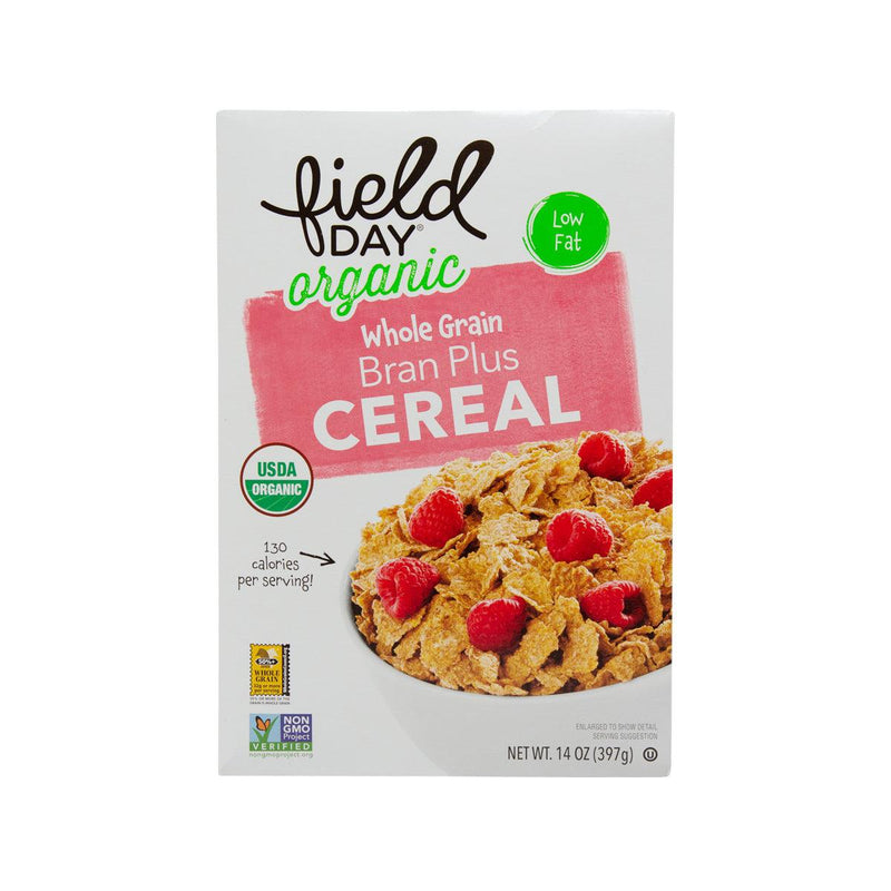 FIELD DAY Whole Grain Bran Plus Organic Cereal  (397g)